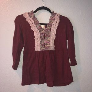Anthropologie Deletta Ruffled Top